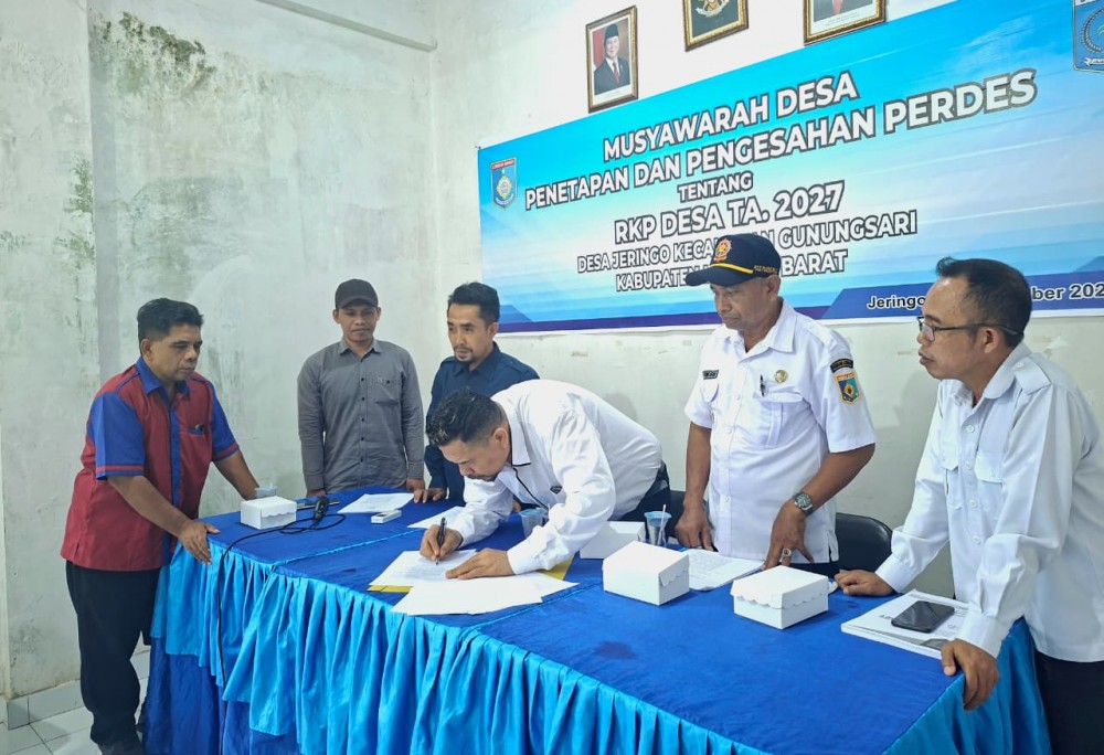 Musyawarah Desa Penetapan Perdes RKP Desa Tahun Anggaran 2027